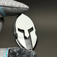 1PC Spartan Helmet 3D Acrylic Badge - Car Truck Emblem Fender Sticker