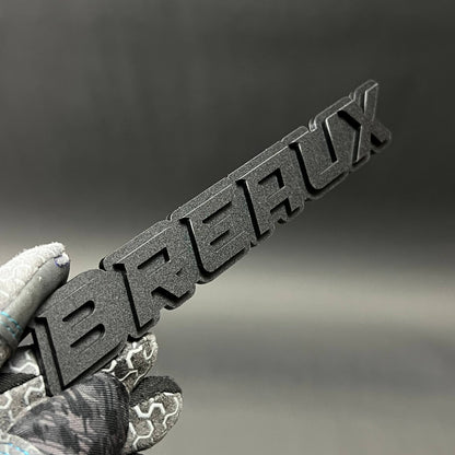 1PC BREAUX 3D Acrylic Badge - Car Truck Emblem Fender Tailgate Trunk Sticker