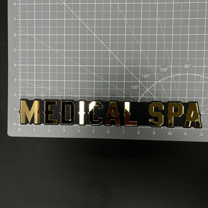 1PC MEDICAL SPA 3D Acrylic Badge - Car Truck Emblem Fender Sticker