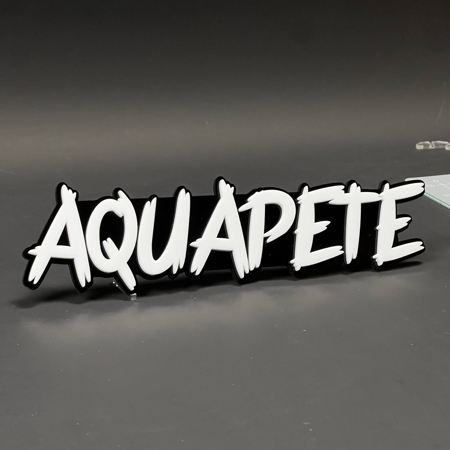 1PC AQUAPETE 3D Acrylic Badge - Car Truck Emblem Fender Tailgate Trunk Sticker