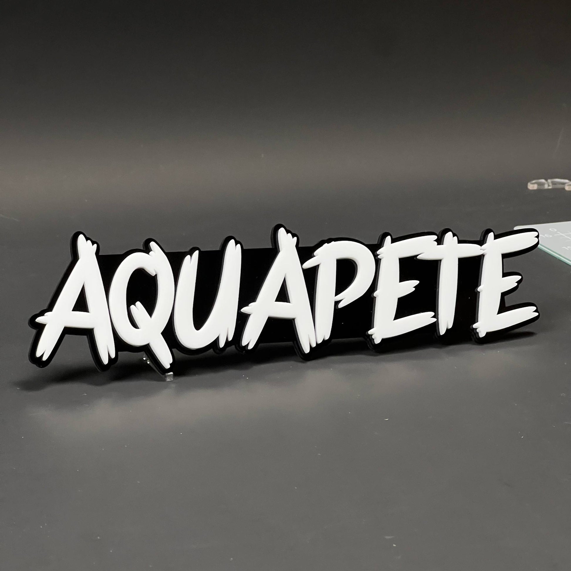 1PC AQUAPETE 3D Acrylic Badge - Car Truck Emblem Fender Tailgate Trunk Sticker