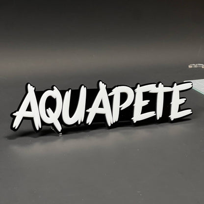 1PC AQUAPETE 3D Acrylic Badge - Car Truck Emblem Fender Tailgate Trunk Sticker