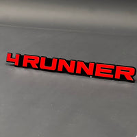 1PC 4RUNNER 3D Acrylic Badge - Car Truck Emblem Fender Tailgate Trunk Sticker