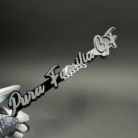 1PC Pura Familia GF 3D Acrylic Badge - Car Truck Emblem Fender Sticker