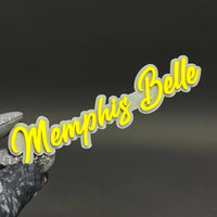 1PC Memphis Belle 3D Acrylic Badge - Car Truck Emblem Fender Sticker