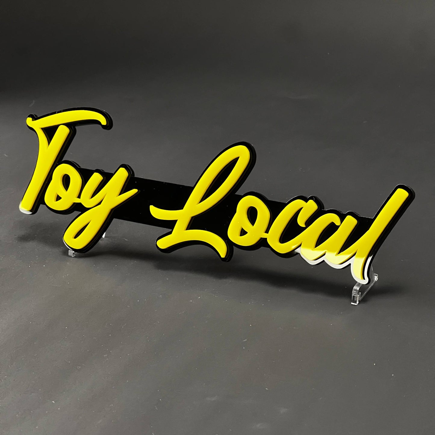 1PC Toy Local 3D Acrylic Badge - Car Truck Emblem Fender Tailgate Trunk Sticker