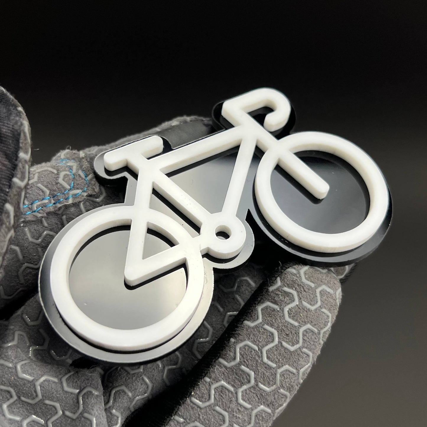 1PC Bicycle 3D Acrylic Badge - Car Truck Emblem Fender Tailgate Trunk Sticker