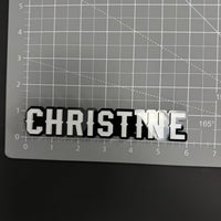 1PC CHRISTINE 3D Acrylic Badge - Car Truck Emblem Fender Tailgate Trunk Sticker