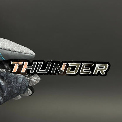 1PC THUNDER 3D Acrylic Badge - Car Truck Emblem Fender Tailgate Trunk Sticker