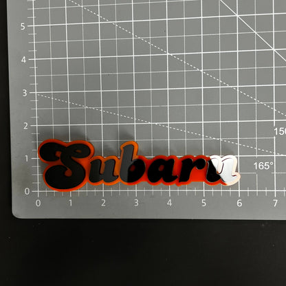 1PC Subaru 3D Acrylic Badge - Car Truck Emblem Fender Tailgate Trunk Sticker