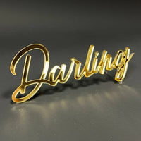 1PC Darling 3D Acrylic Badge - Car Truck Emblem Fender Tailgate Trunk Sticker