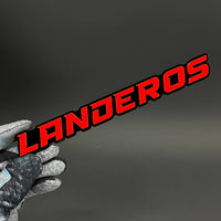 1PC LANDEROS 3D Acrylic Badge - Car Truck Emblem Fender Tailgate Trunk Sticker