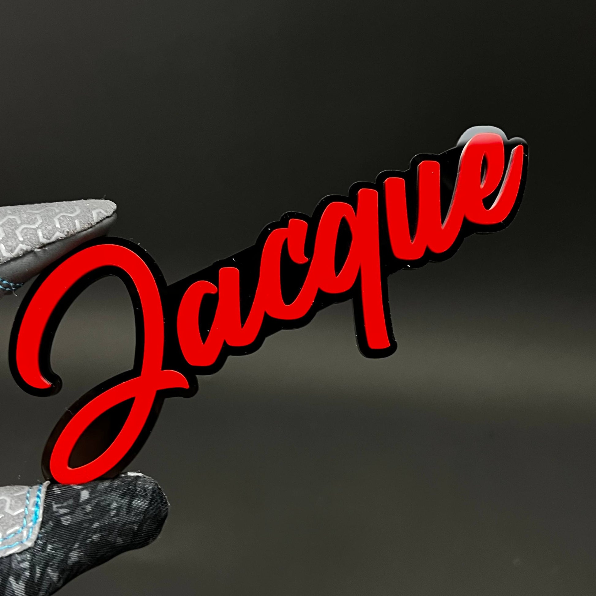 1PC Jacque 3D Acrylic Badge - Car Truck Emblem Fender Tailgate Trunk Sticker