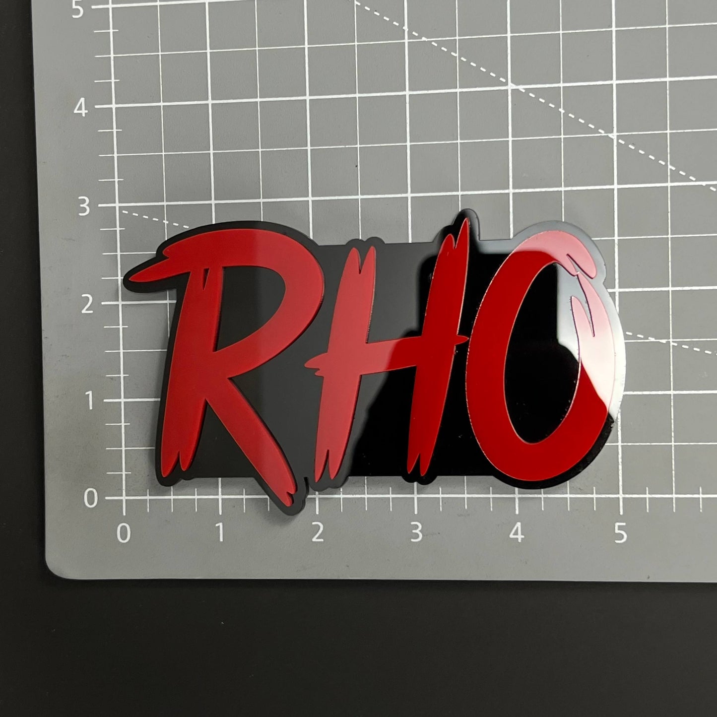 1PC RHO 3D Acrylic Badge - Car Truck Emblem Fender Tailgate Trunk Sticker