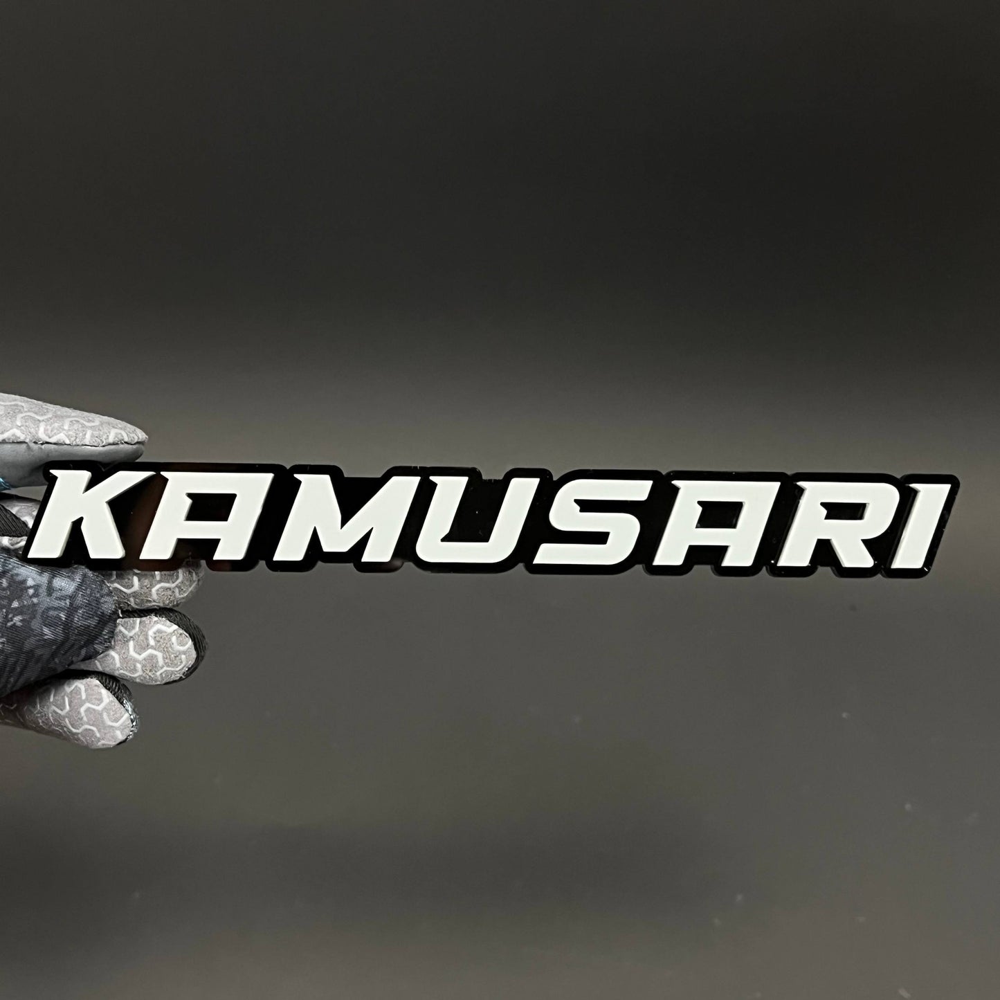 1PC KAMUSARI 3D Acrylic Badge - Car Truck Emblem Fender Tailgate Trunk Sticker