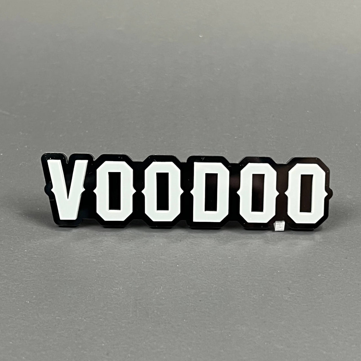 Voodoo White 3D Acrylic Badge - Car Truck Emblem Fender Tailgate Trunk Sticker
