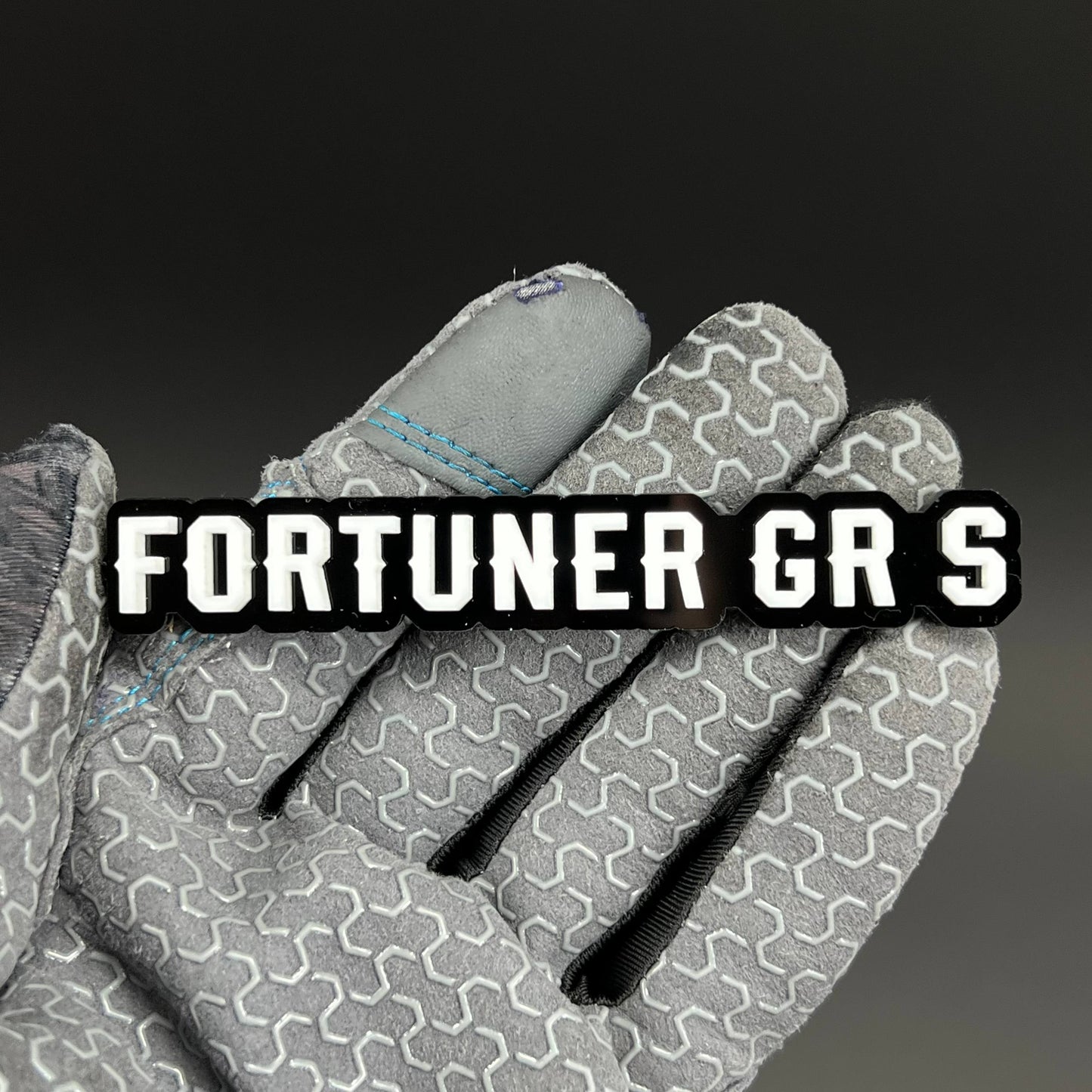 1PC FORTUNER GR S 3D Acrylic Badge - Car Truck Emblem Fender Tailgate Trunk Sticker