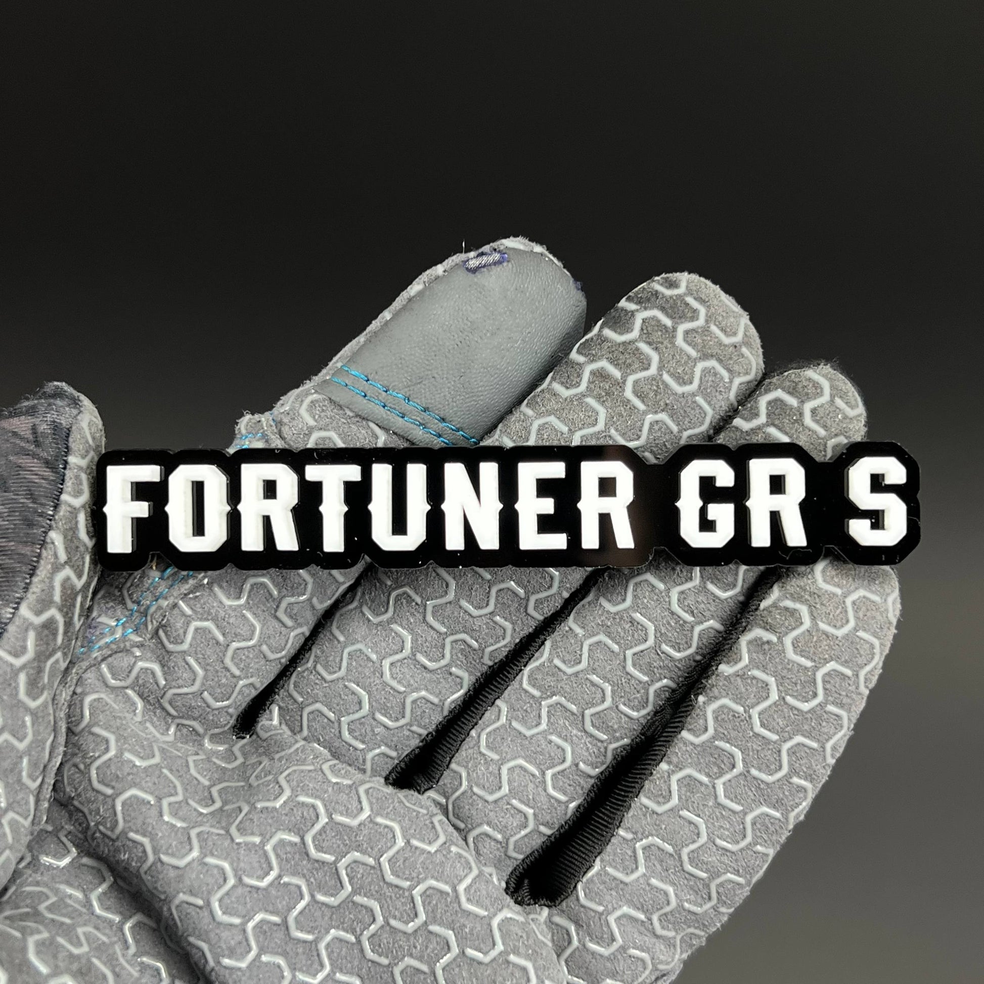 1PC FORTUNER GR S 3D Acrylic Badge - Car Truck Emblem Fender Tailgate Trunk Sticker