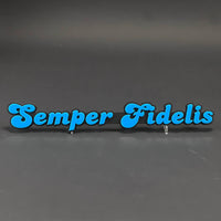 1PC Semper Fidelis 3D Acrylic Badge - Car Truck Emblem Fender Sticker