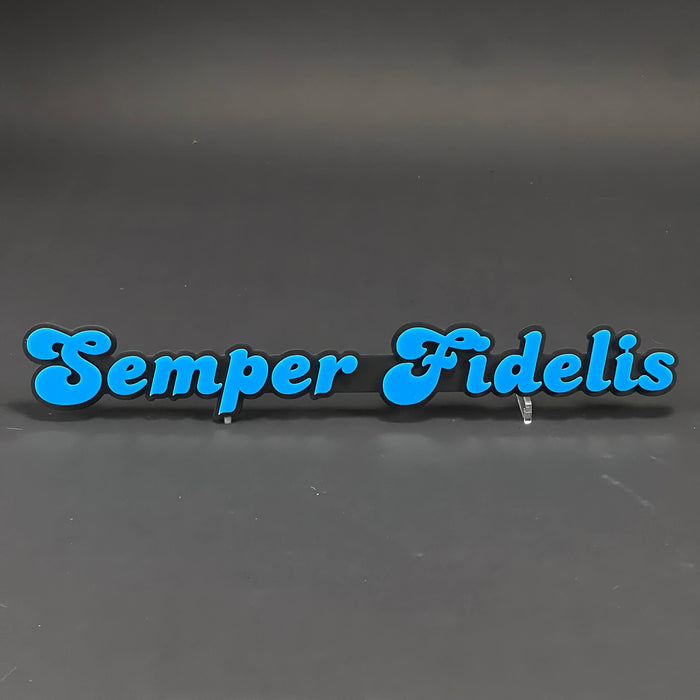 1PC Semper Fidelis 3D Acrylic Badge - Car Truck Emblem Fender Sticker