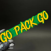 1PC GO PACK GO 3D Acrylic Badge - Car Truck Emblem Fender Tailgate Trunk Sticker