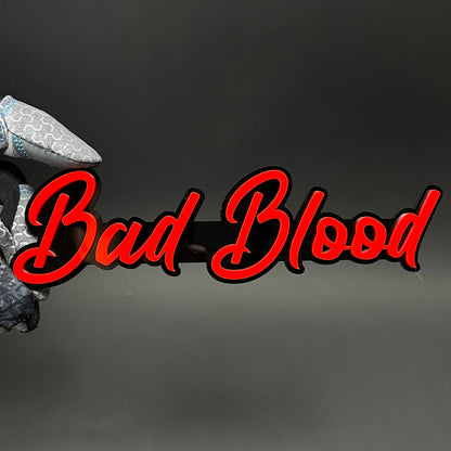 1PC Bad Blood 3D Acrylic Badge - Car Truck Emblem Fender Tailgate Trunk Sticker