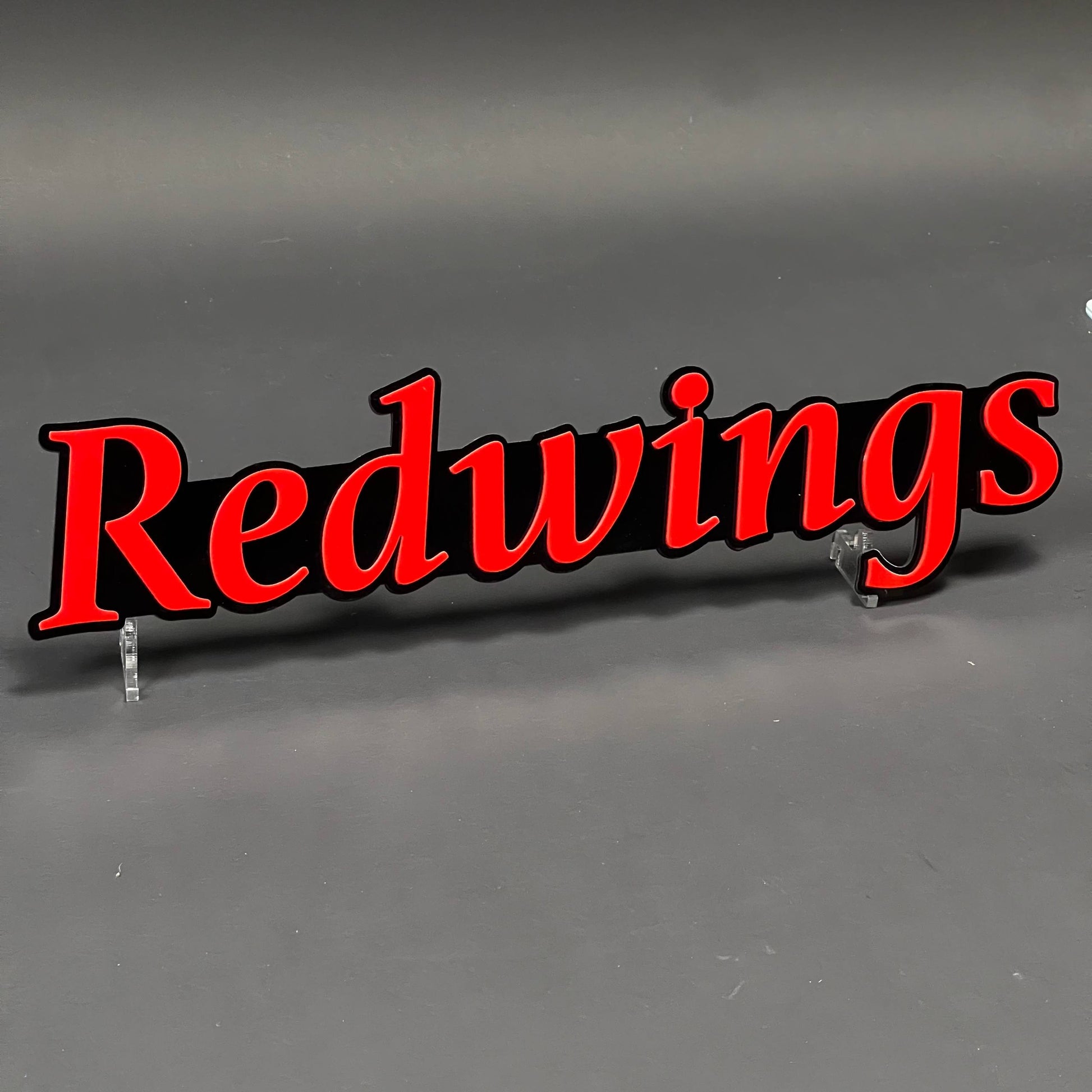 1PC Redwings 3D Acrylic Badge - Car Truck Emblem Fender Tailgate Trunk Sticker