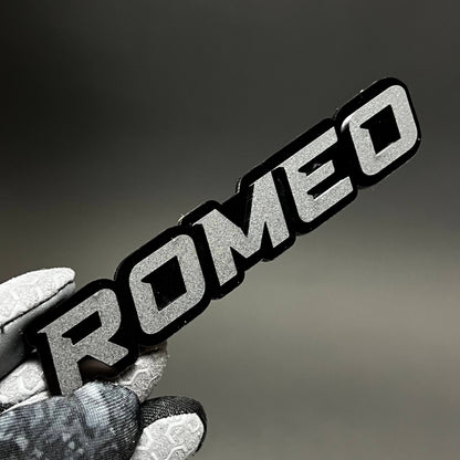 1PC ROMEO 3D Acrylic Badge - Car Truck Emblem Fender Tailgate Trunk Sticker