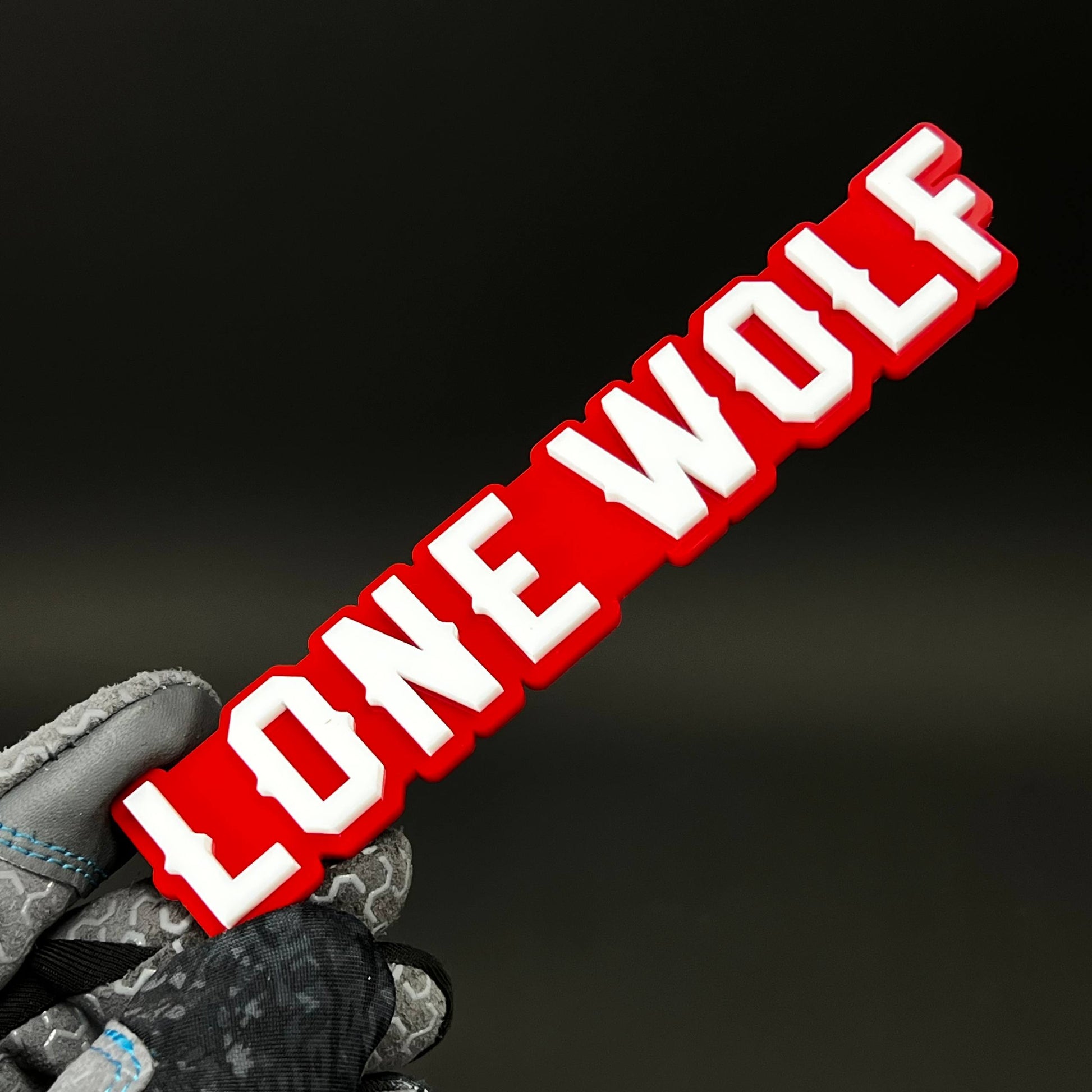 1PC LONE WOLF 3D Acrylic Badge - Car Truck Emblem Fender Tailgate Trunk Sticker