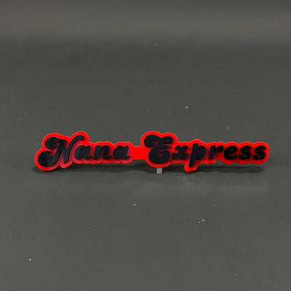 1PC Nana Express 3D Acrylic Badge - Car Truck Emblem Fender Sticker