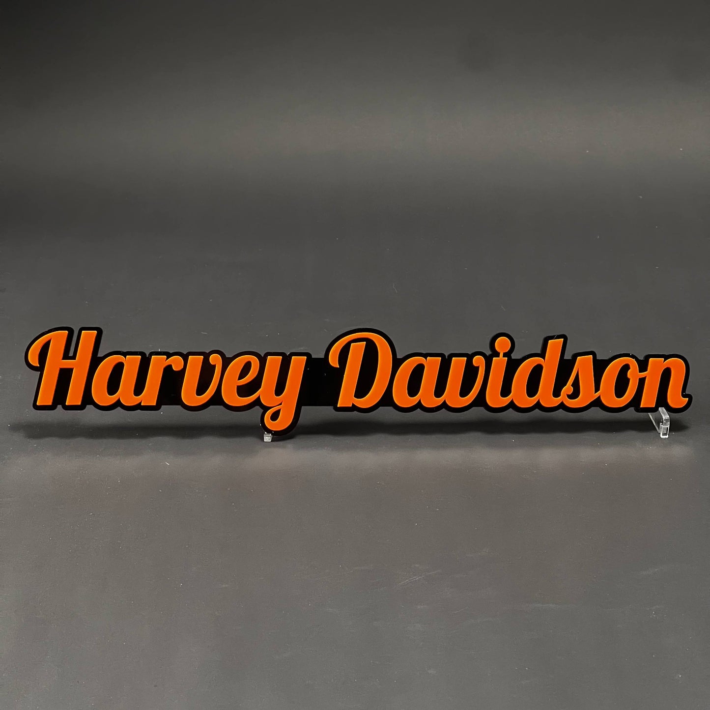 1PC Harvey Davidson 3D Acrylic Badge - Car Truck Emblem Fender Sticker