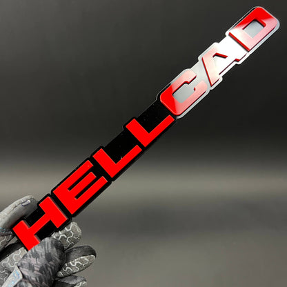 1PC HELLCAD 3D Acrylic Badge - Car Truck Emblem Fender Tailgate Trunk Sticker