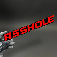 1PC ASSHOLE 3D Acrylic Badge - Car Truck Emblem Fender Tailgate Trunk Sticker
