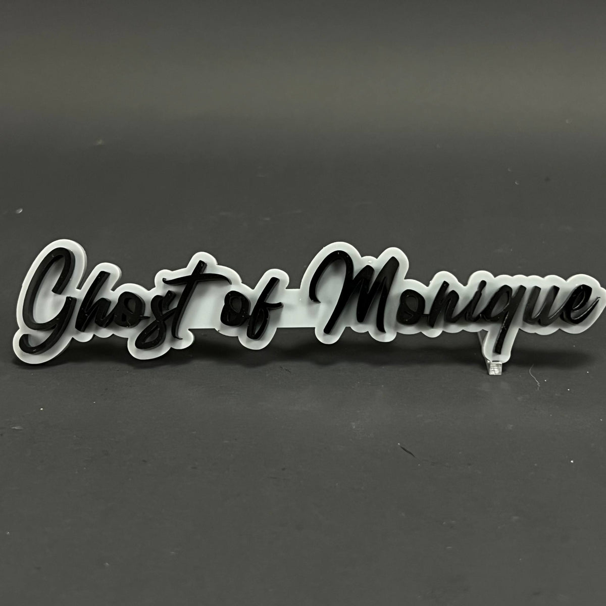 1PC Ghost of Monique 3D Acrylic Badge - Car Truck Emblem Fender Sticker