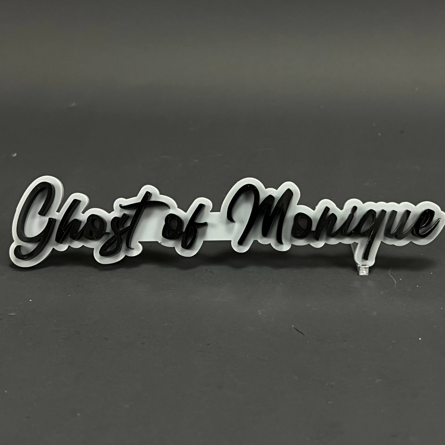 1PC Ghost of Monique 3D Acrylic Badge - Car Truck Emblem Fender Sticker