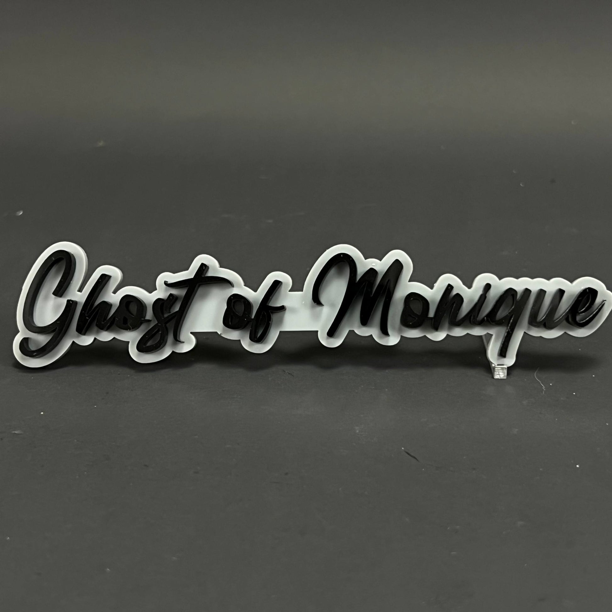 1PC Ghost of Monique 3D Acrylic Badge - Car Truck Emblem Fender Sticker
