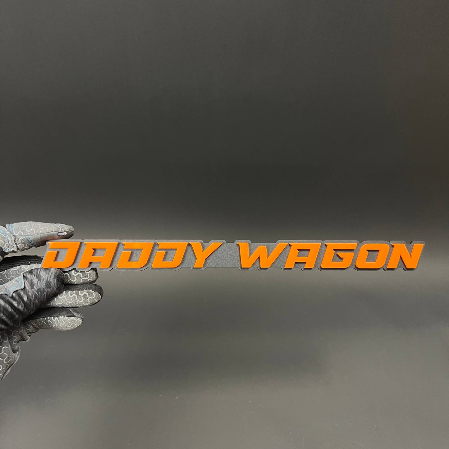 1PC DADDY WAGON 3D Acrylic Badge - Car Truck Emblem Fender Sticker