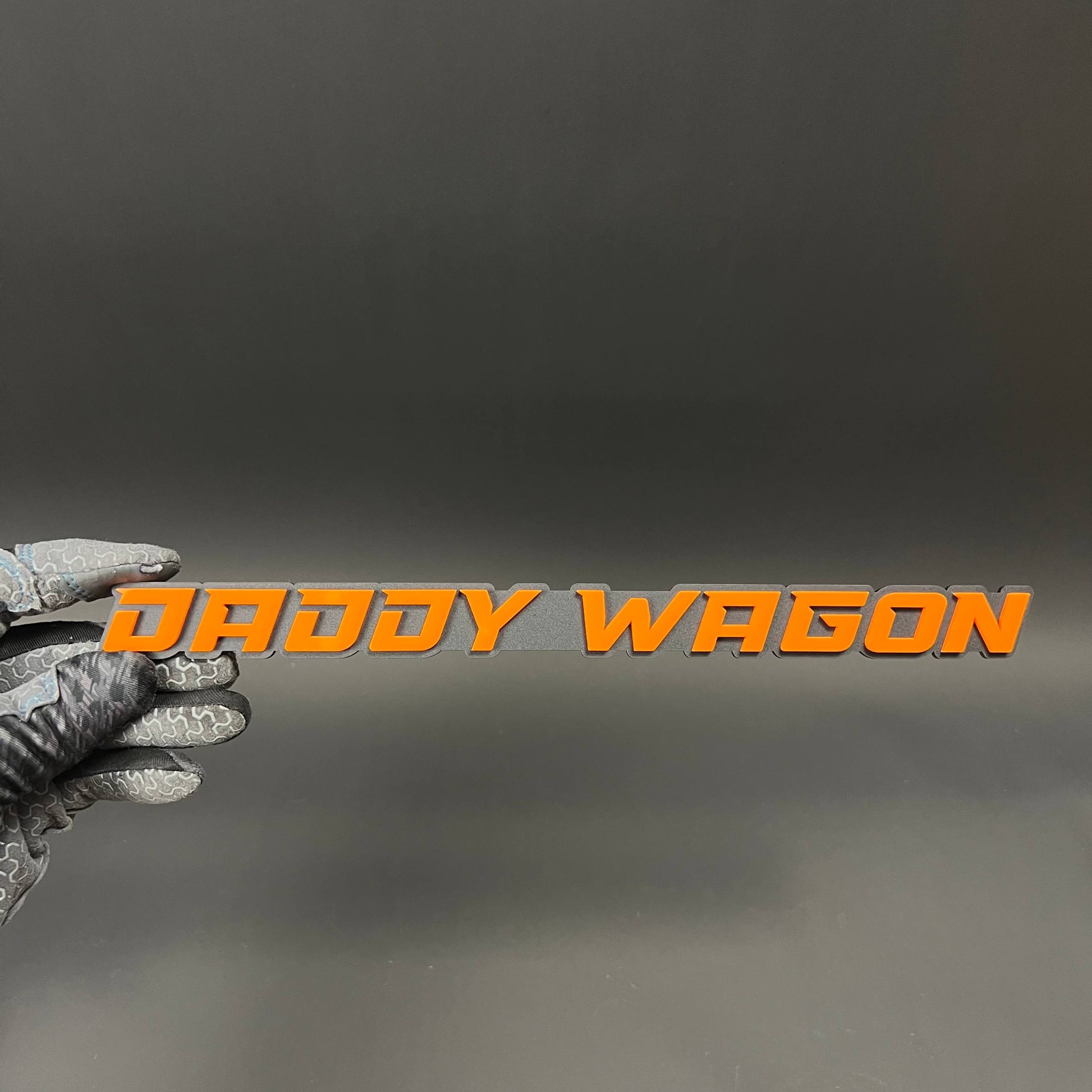 1PC DADDY WAGON 3D Acrylic Badge - Car Truck Emblem Fender Sticker