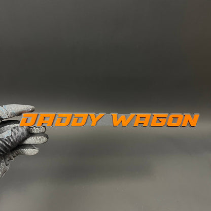 1PC DADDY WAGON 3D Acrylic Badge - Car Truck Emblem Fender Sticker