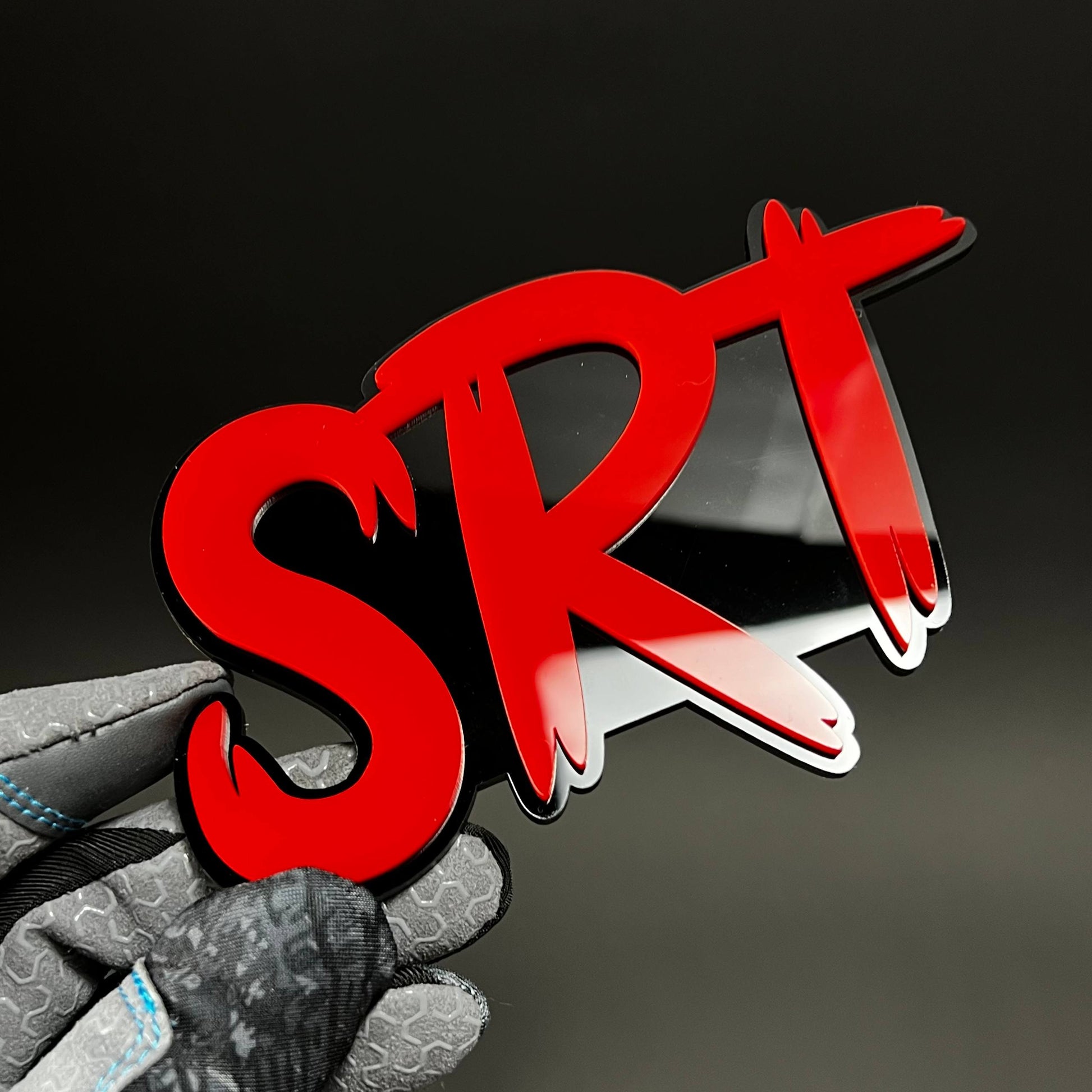1PC SRT 3D Acrylic Badge - Car Truck Emblem Fender Tailgate Trunk Sticker