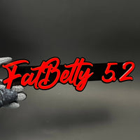 1PC FatBetty 52 3D Acrylic Badge - Car Truck Emblem Fender Sticker