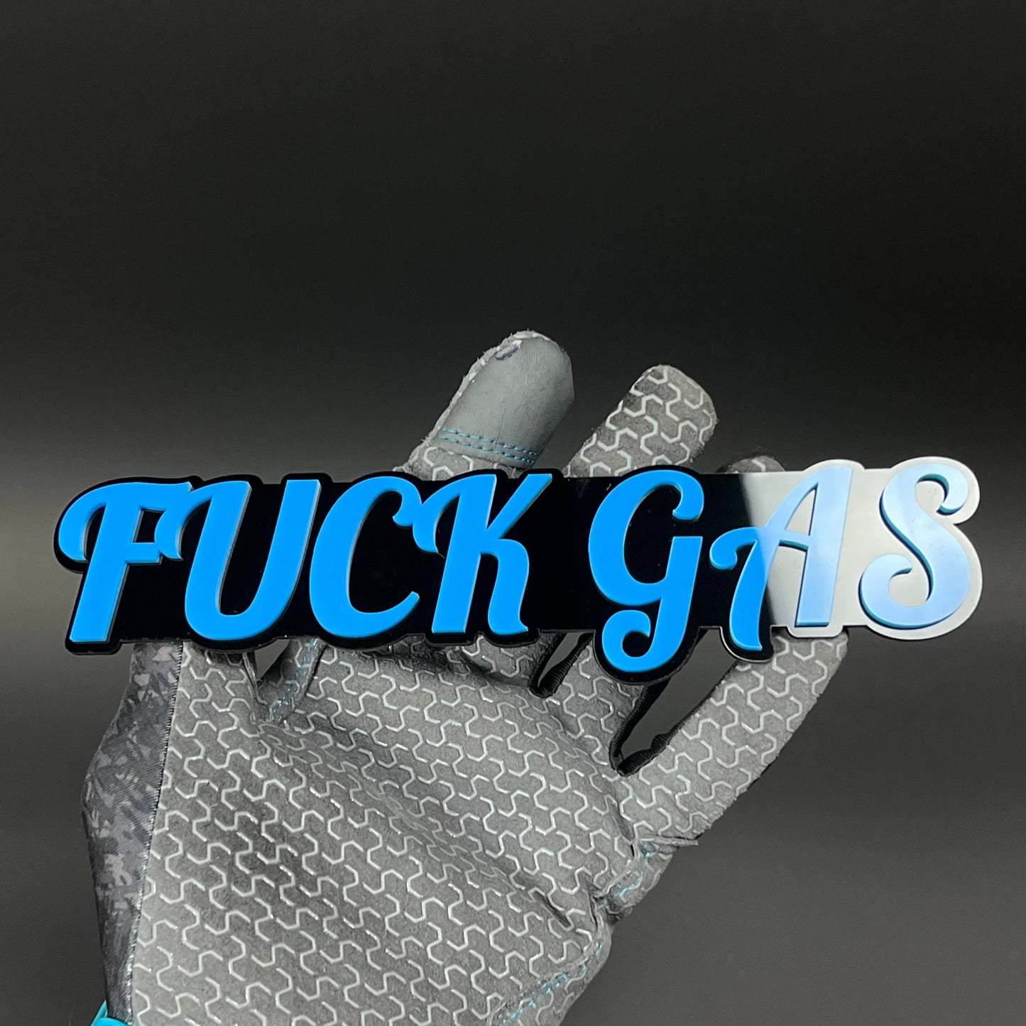 1PC FUCK GAS 3D Acrylic Badge - Car Truck Emblem Fender Tailgate Trunk Sticker