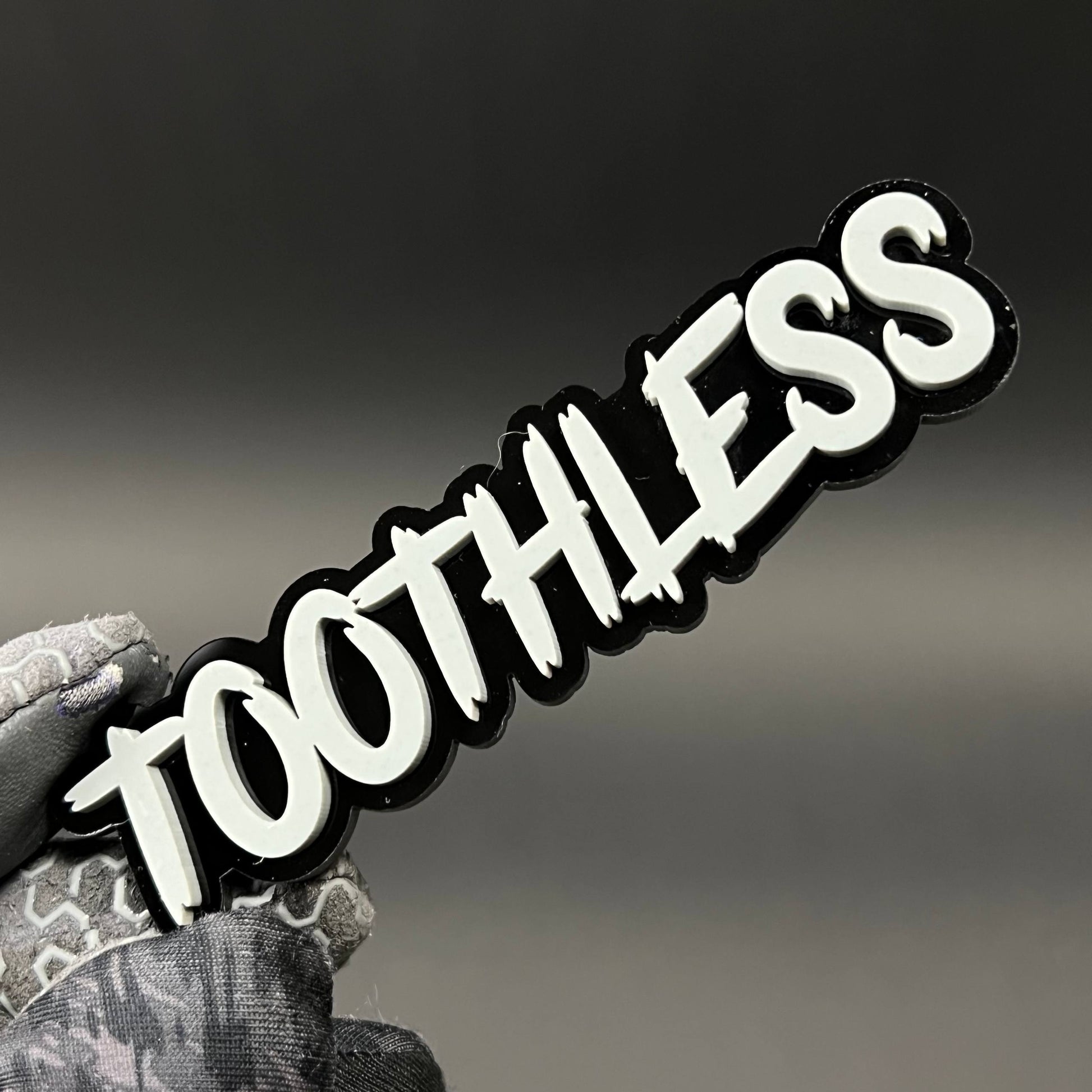 1PC TOOTHLESS 3D Acrylic Badge - Car Truck Emblem Fender Tailgate Trunk Sticker