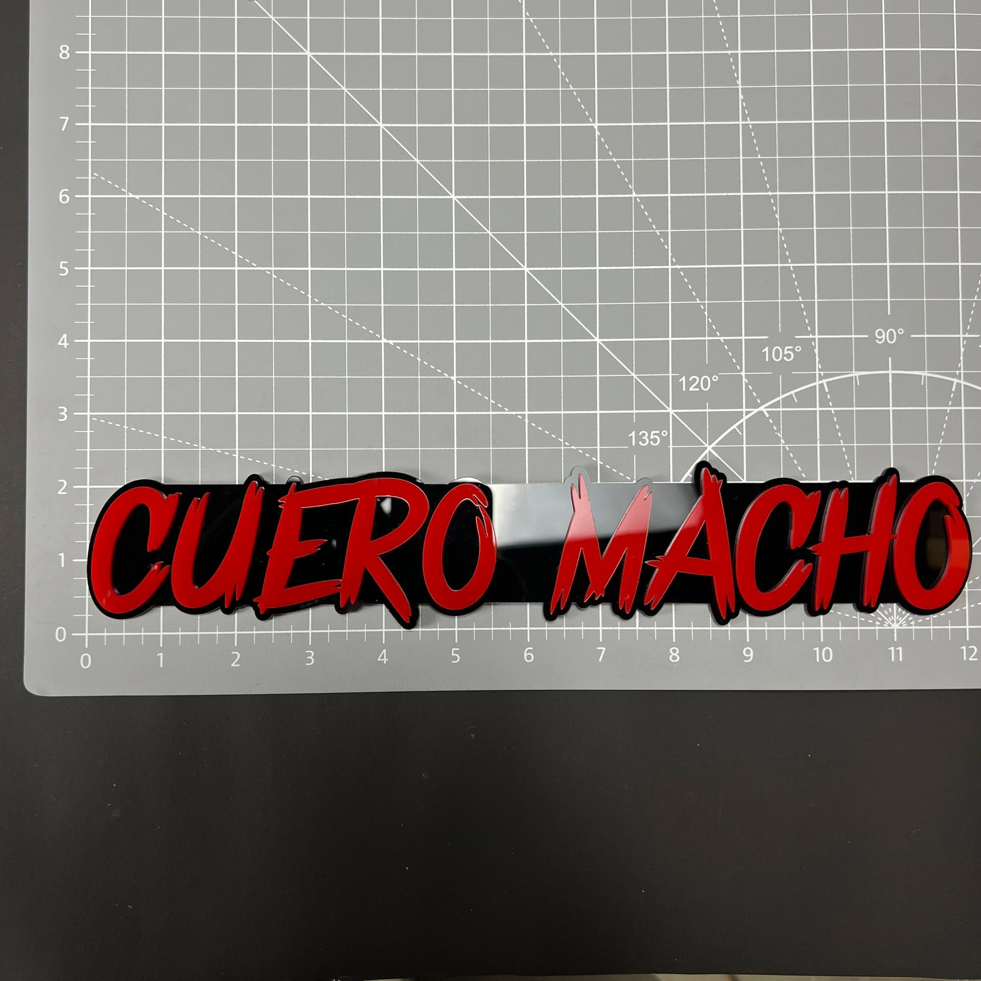 1PC CUERO MACHO 3D Acrylic Badge - Car Truck Emblem Fender Sticker