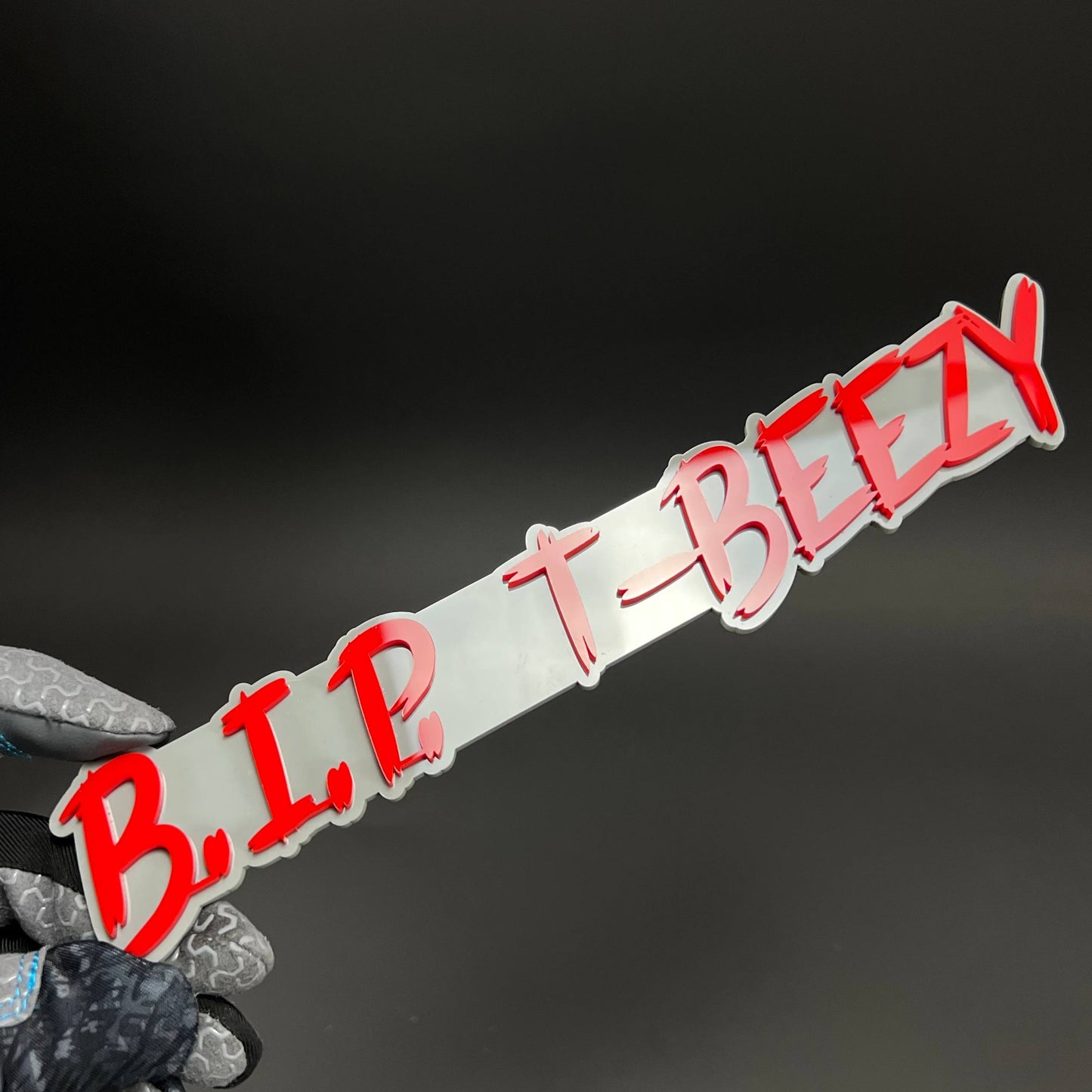 1PC B.I.P. T-BEEZY 3D Acrylic Badge - Car Truck Emblem Fender Sticker