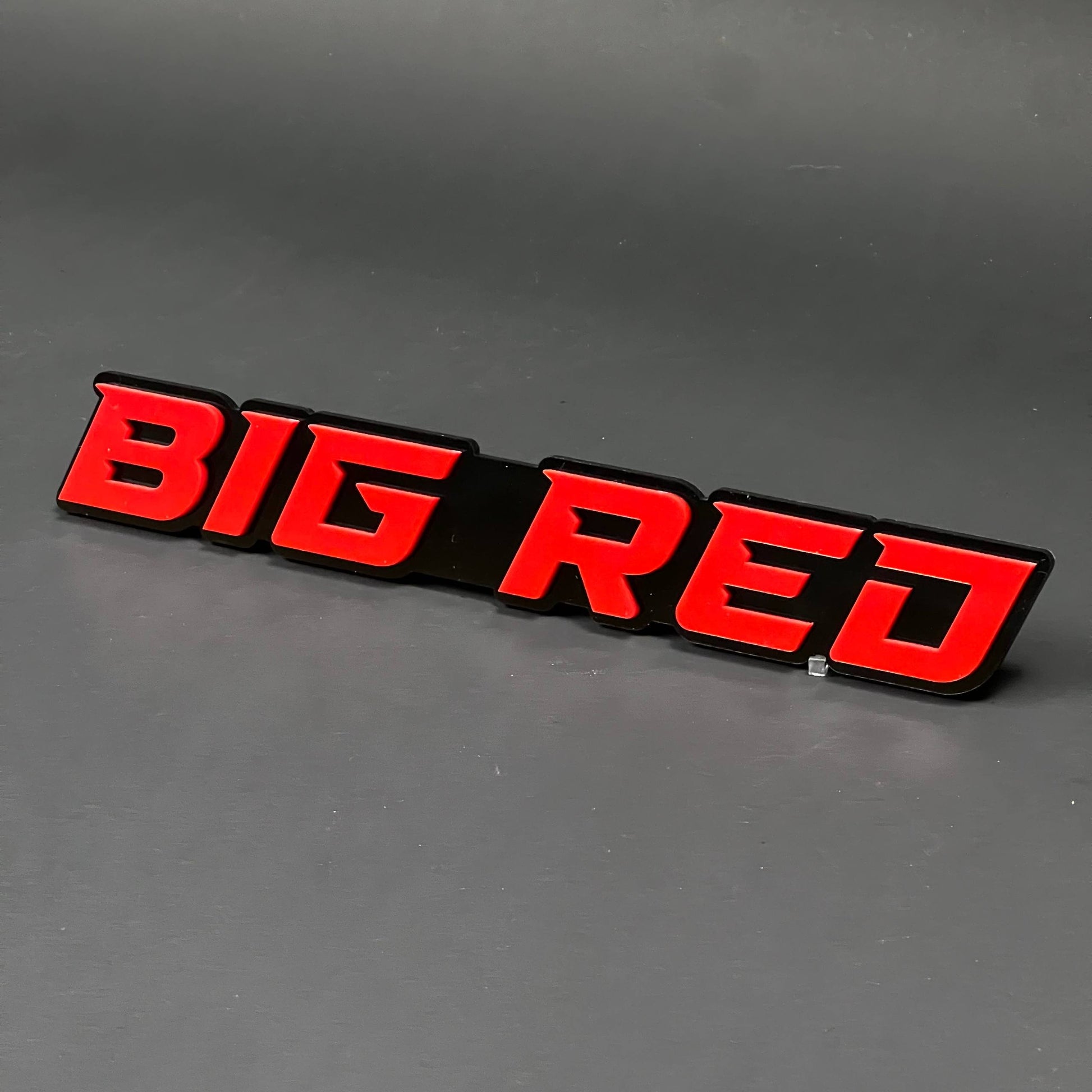1PC BIG RED 3D Acrylic Badge - Car Truck Emblem Fender Tailgate Trunk Sticker