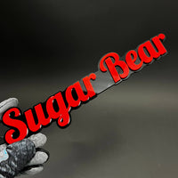 1PC Sugar Bear 3D Acrylic Badge - Car Truck Emblem Fender Tailgate Trunk Sticker