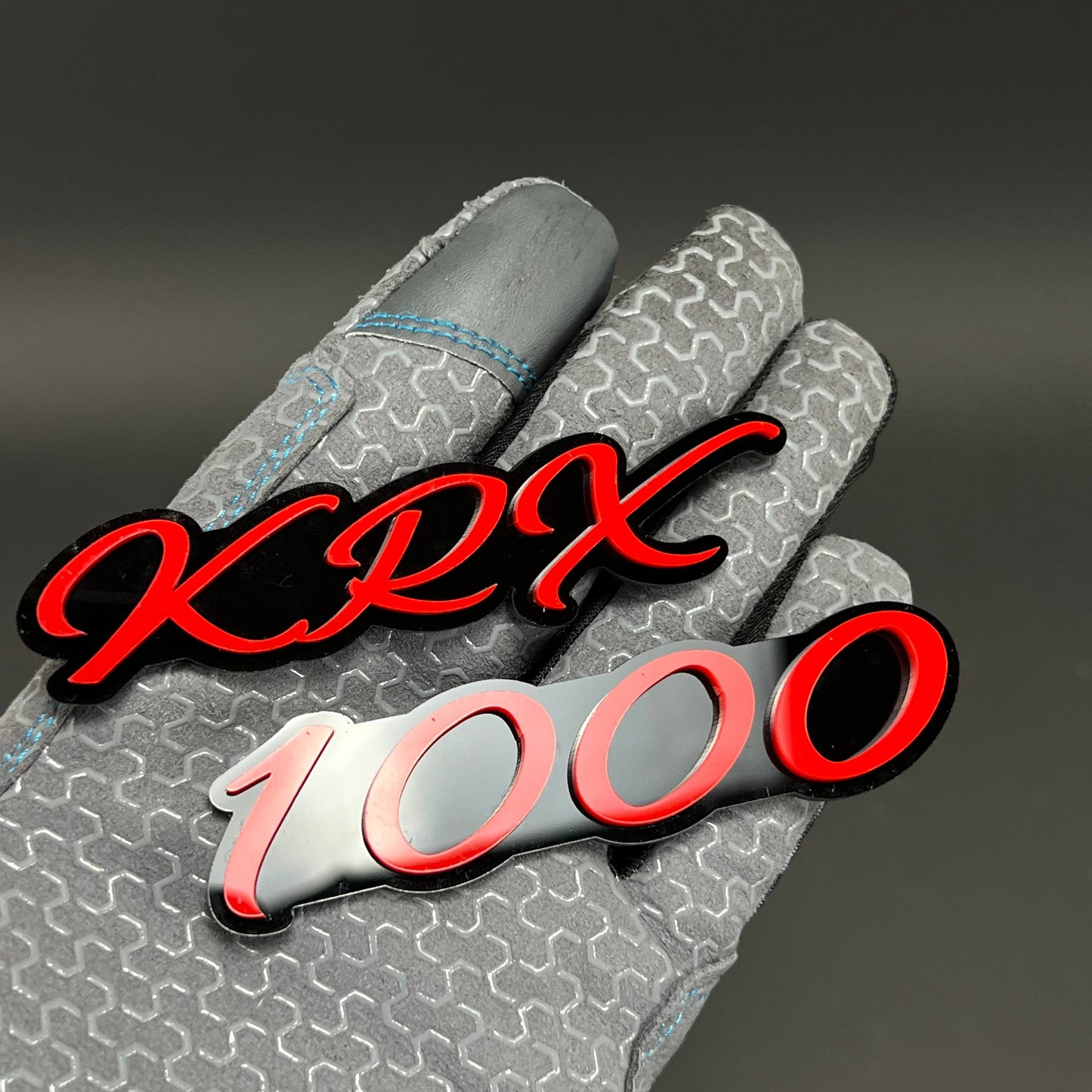 1PC KRX 1000 3D Acrylic Badge - Car Truck Emblem Fender Tailgate Trunk Sticker