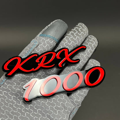 1PC KRX 1000 3D Acrylic Badge - Car Truck Emblem Fender Tailgate Trunk Sticker