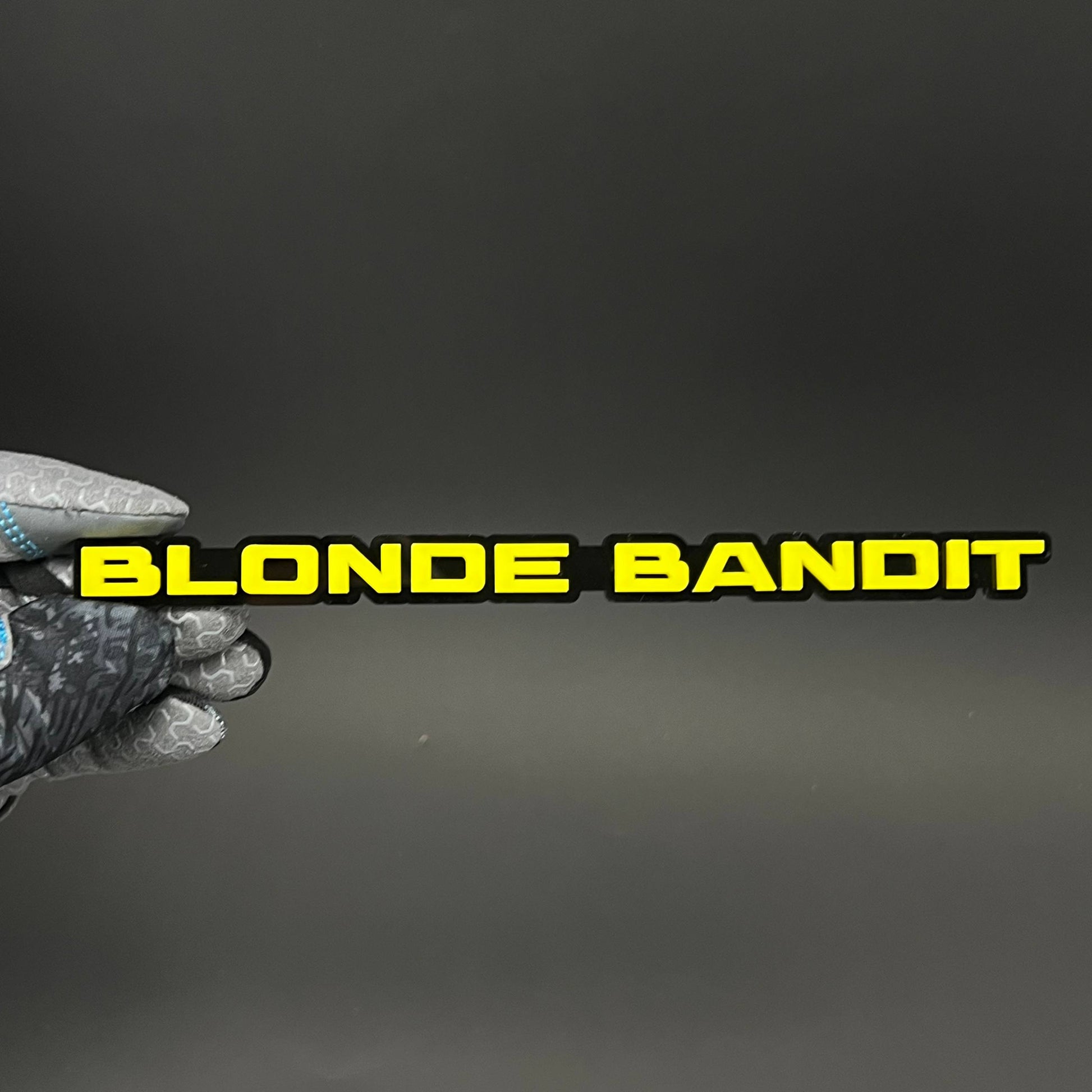 1PC BLONDE BANDIT 3D Acrylic Badge - Car Truck Emblem Fender Sticker